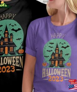 Happy Halloween 2023 Vintage T Shirt Town T-Shirt Classic Happy Halloween 2023 Vintage T Shirt Town T-Shirt Classic