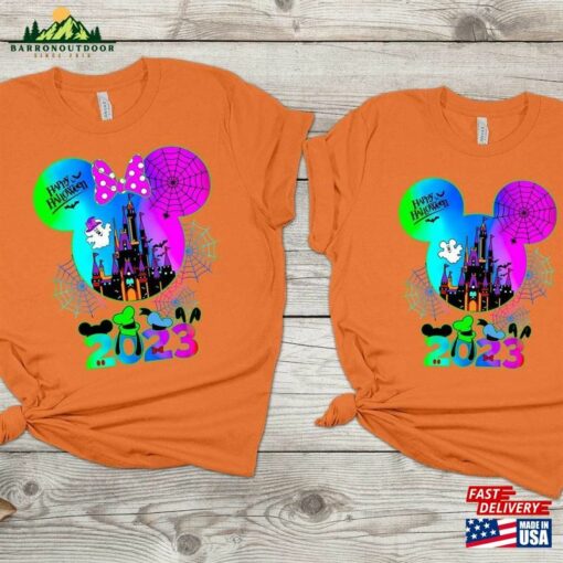 Happy Halloween Disneyland Family Shirt 2023 Disney Mickey And Minnie Not So Scary Tee Classic Unisex