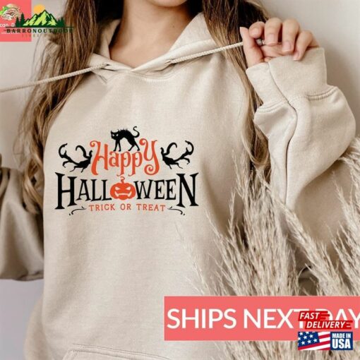 Happy Halloween Hoodie Witch Shirt Party T-Shirt Unisex Sweatshirt