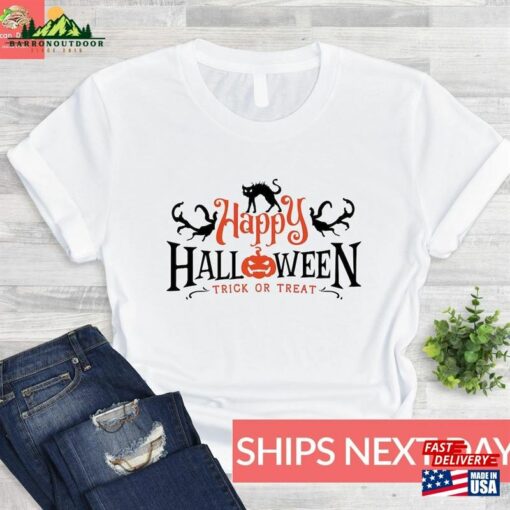 Happy Halloween Hoodie Witch Shirt Party T-Shirt Unisex Sweatshirt