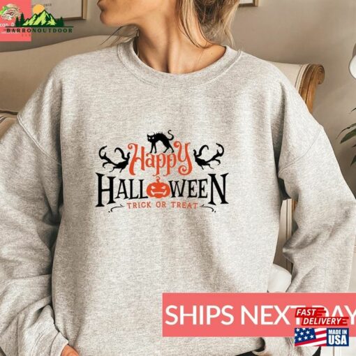 Happy Halloween Hoodie Witch Shirt Party T-Shirt Unisex Sweatshirt