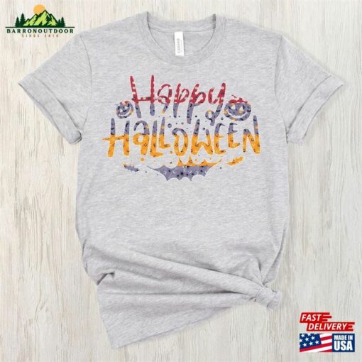 Happy Halloween Shirt Funny Spooky Mama Tshirt For Women Kid T-Shirt Sweatshirt