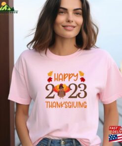Happy Thanksgiving 2023 Turkey Lovers T-Shirt Fall Vibes Tee Hoodie