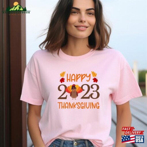 Happy Thanksgiving 2023 Turkey Lovers T-Shirt Fall Vibes Tee Hoodie