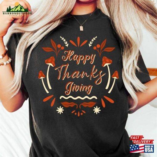 Happy Thanksgiving Shirt Fall Vibes Sweater Pumpkin Sweatshirt Hoodie Unisex