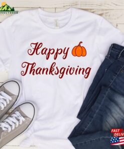 Happy Thanksgiving Sweatshirt Fall Vibes Sweater Pumpkin Hoodie T-Shirt 3 Happy Thanksgiving Sweatshirt Fall Vibes Sweater Pumpkin Hoodie T Shirt 4