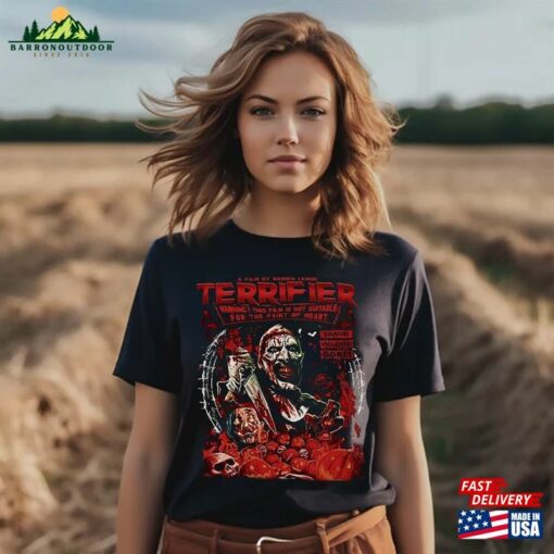 Hell On Shirts Terrifiers Shirt Scary Clown Tee Halloween T-Shirt Classic