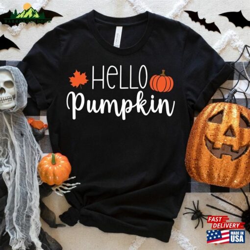 Hello Pumpkin Shirt Halloween Sweatshirt Hey Classic