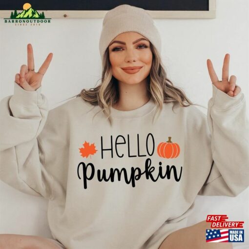 Hello Pumpkin Shirt Halloween Sweatshirt Hey Classic