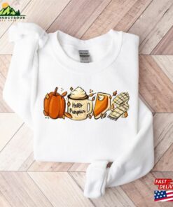 Hello Pumpkin Sweatshirt Coffee Fall T-Shirt Hello Pumpkin Sweatshirt Coffee Fall T-Shirt