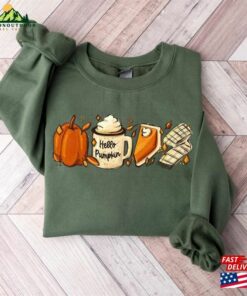 Hello Pumpkin Sweatshirt Coffee Fall T-Shirt 2 Hello Pumpkin Sweatshirt Coffee Fall T Shirt 3