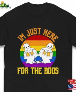 Here For The Boos Shirt Halloween Scary Glasses 2023 Funny T-Shirt Classic Here For The Boos Shirt Halloween Scary Glasses 2023 Funny T-Shirt Classic