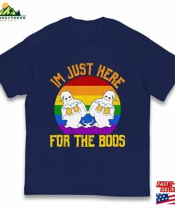 Here For The Boos Shirt Halloween Scary Glasses 2023 Funny T Shirt Classic 3