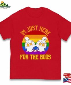 Here For The Boos Shirt Halloween Scary Glasses 2023 Funny T Shirt Classic 4