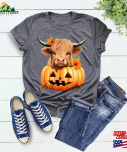 Highland Cow In Pumpkin Shirt Halloween Shirts Cute And Pumpkins Fall T-Shirt Party Classic Sweatshirt 2 Highland Cow In Pumpkin Shirt Halloween Shirts Cute And Pumpkins Fall T Shirt Party Classic Sweatshirt 3