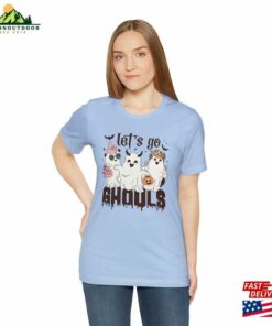 Hippie Ghost Shirt Lets Go Ghouls Halloween Tee Spooky T-Shirt Sweatshirt