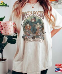 Hocus Pocus Comfort Colors Shirt I Put A Spell On You Halloween Witches Hoodie T-Shirt