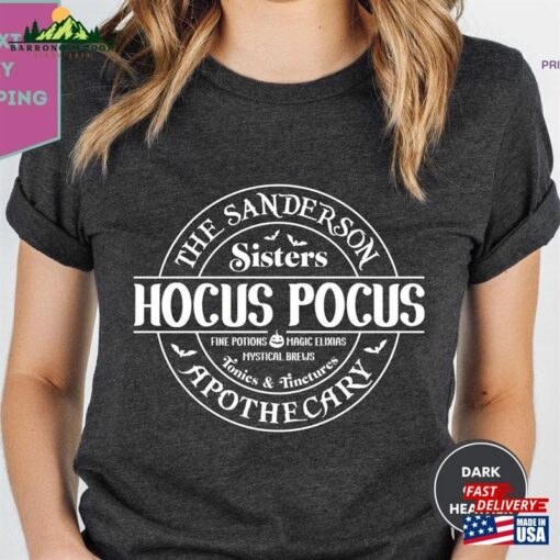 Hocus Pocus Sanderson Sisters Shirt Halloween Womens Fall T-Shirt Hoodie