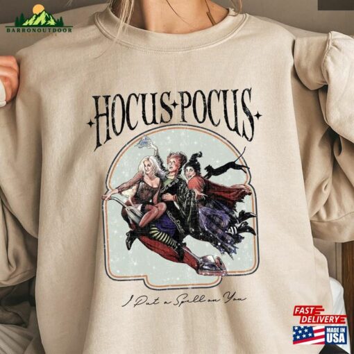 Hocus Pocus Sweatshirt Sanderson Sisters Shirt Vintage Halloween Unisex Hoodie