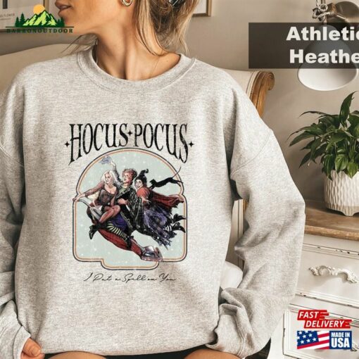 Hocus Pocus Sweatshirt Sanderson Sisters Shirt Vintage Halloween Unisex Hoodie