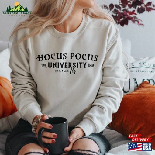 Hocus Pocus University Sweatshirt Halloween Classic Unisex