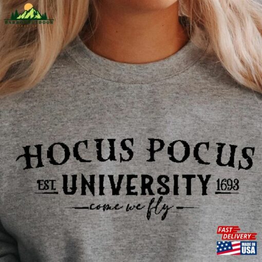 Hocus Pocus University Sweatshirt Halloween Classic Unisex