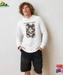 Hooded Long Sleeve Halloween Blues Skull Classic Hoodie 3 Hooded Long Sleeve Halloween Blues Skull Classic Hoodie 4