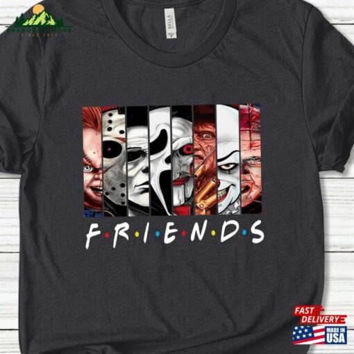 Horror Characters Friends Shirt Halloween Movie Killers Unisex Sweatshirt