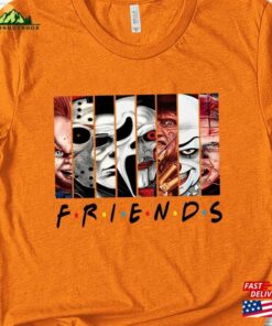 Horror Characters Friends Shirt Halloween Movie Killers Unisex T-Shirt