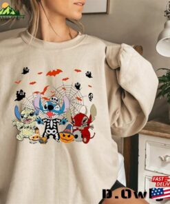 Horror Stitch Comfort Colors Shirt Trick Or Treat Disney Halloween Sweatshirt Classic