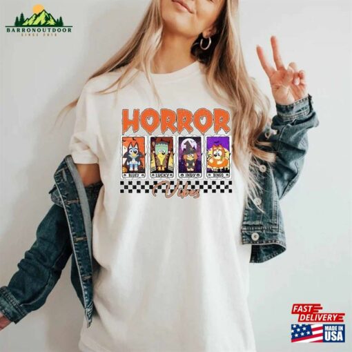 Horror Vibes Shirt Bluey Card Halloween Sweatshirt Classic