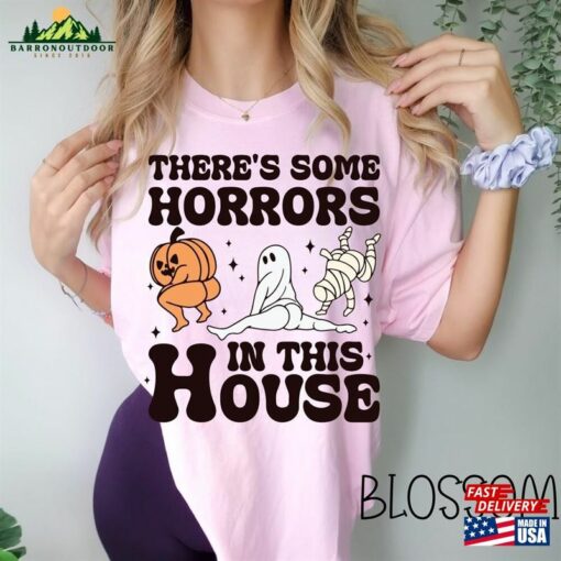 Horrors In This House Halloween T-Shirt Funny Tee Hoodie Classic