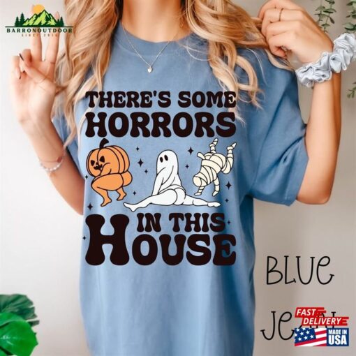 Horrors In This House Halloween T-Shirt Funny Tee Hoodie Classic