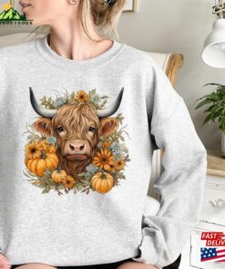 Howdy Fall Cow Sweatshirt Pumpkin Sweater Western Shirt T-Shirt