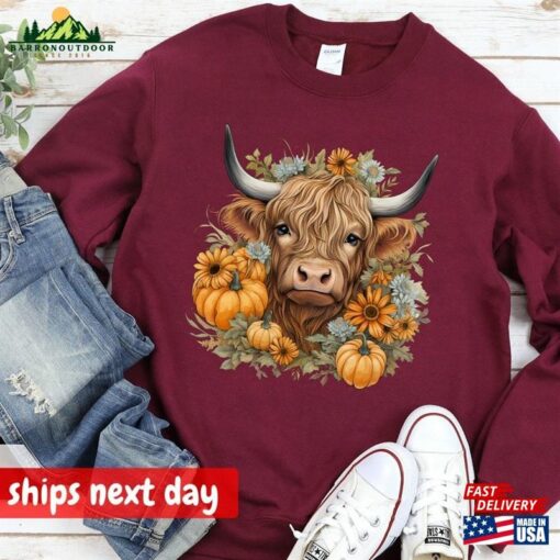 Howdy Fall Cow Sweatshirt Pumpkin Sweater Western Shirt T-Shirt