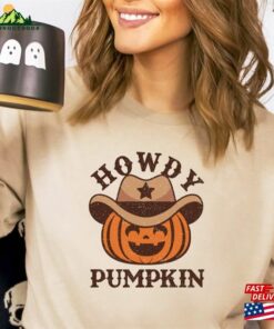 Howdy Pumpkin Western Halloween Shirt Country Cowgirl Party Hoodie Sweatshirt