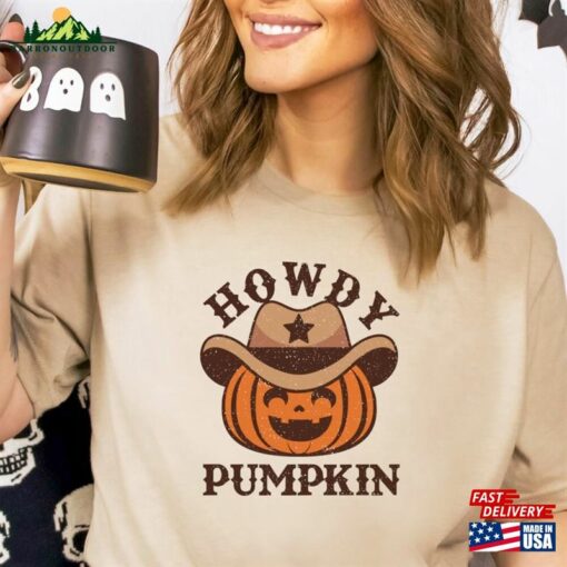 Howdy Pumpkin Western Halloween Shirt Country Cowgirl Party Hoodie Sweatshirt