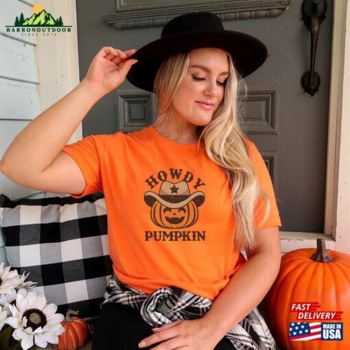 Howdy Pumpkin Western Halloween Shirt Country Cowgirl Party Hoodie Sweatshirt