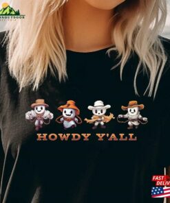 Howdy Yall Western Ghost T Shirt Boo Season Unisex 3