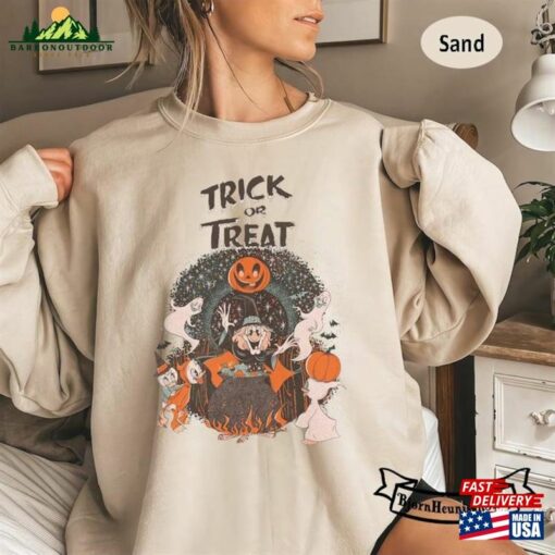 Huey Dewey Louie Duck Halloween Sweatshirt Trick Or Treat Witch Hazel Classic Unisex