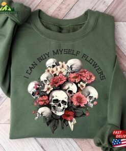 I Can Buy Myself Flowers Halloween Sweatshirt Sugar Skull Tshirt Coffee Shirt Hoodie 4