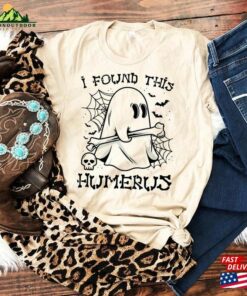 I Found This Humerus Dad Jokes Funny Halloween Spooky Ghost Hoodie Classic
