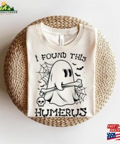 I Found This Humerus Dad Jokes Funny Halloween Spooky Ghost Hoodie Classic