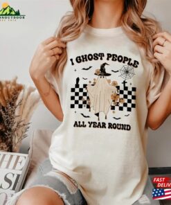 I Ghost People All Year Round Halloween ® Vintage Shirt Svg Unisex Classic