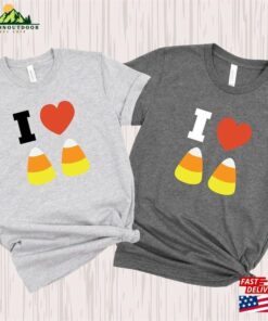 I Love Candy Corn Halloween Shirt Vintage Tee Cuteness Crewneck T Shirt Classic 3