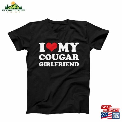 I Love My Cougar Girlfriend Shirt Halloween 2023 Men Women Kids Unisex Sweatshirt