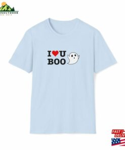 I Love U Boo Halloween T-Shirt Heart You Ghost Tee My Classic
