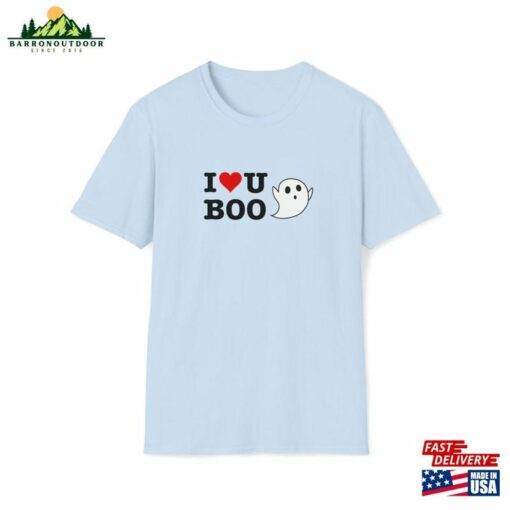 I Love U Boo Halloween T-Shirt Heart You Ghost Tee My Classic