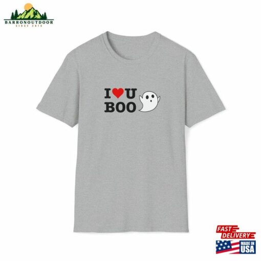 I Love U Boo Halloween T-Shirt Heart You Ghost Tee My Classic