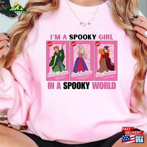 I’m A Spooky Girl In World Shirt Pink Doll Halloween Unisex T-Shirt